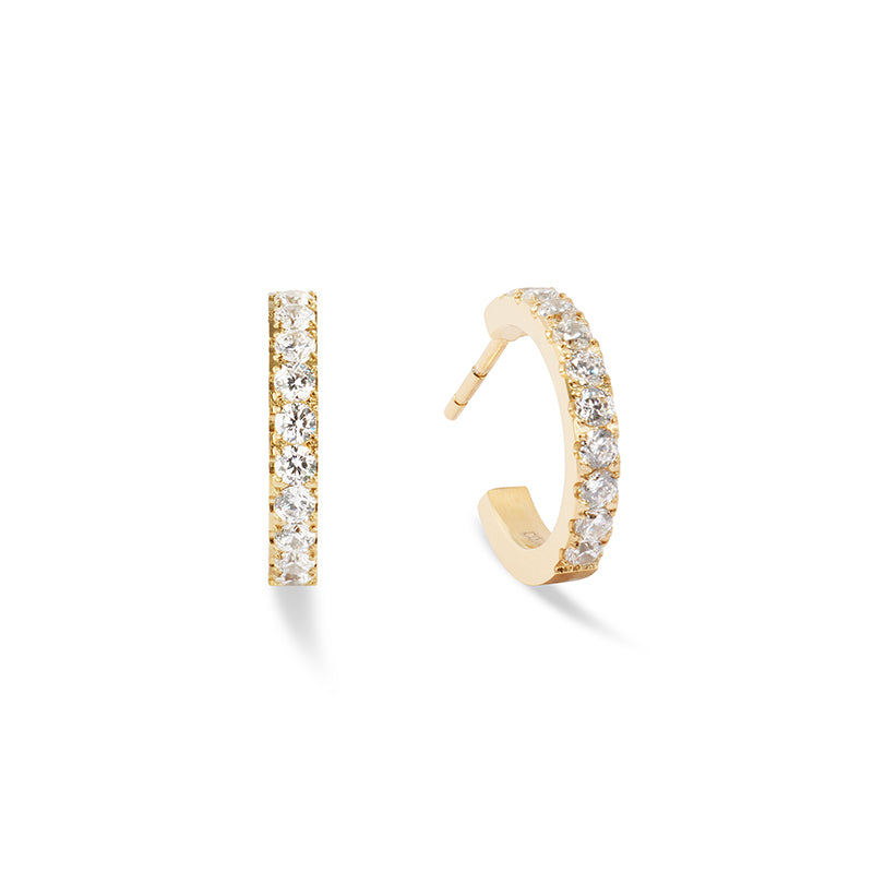 Eternal Love Hoop Earrings | Gold