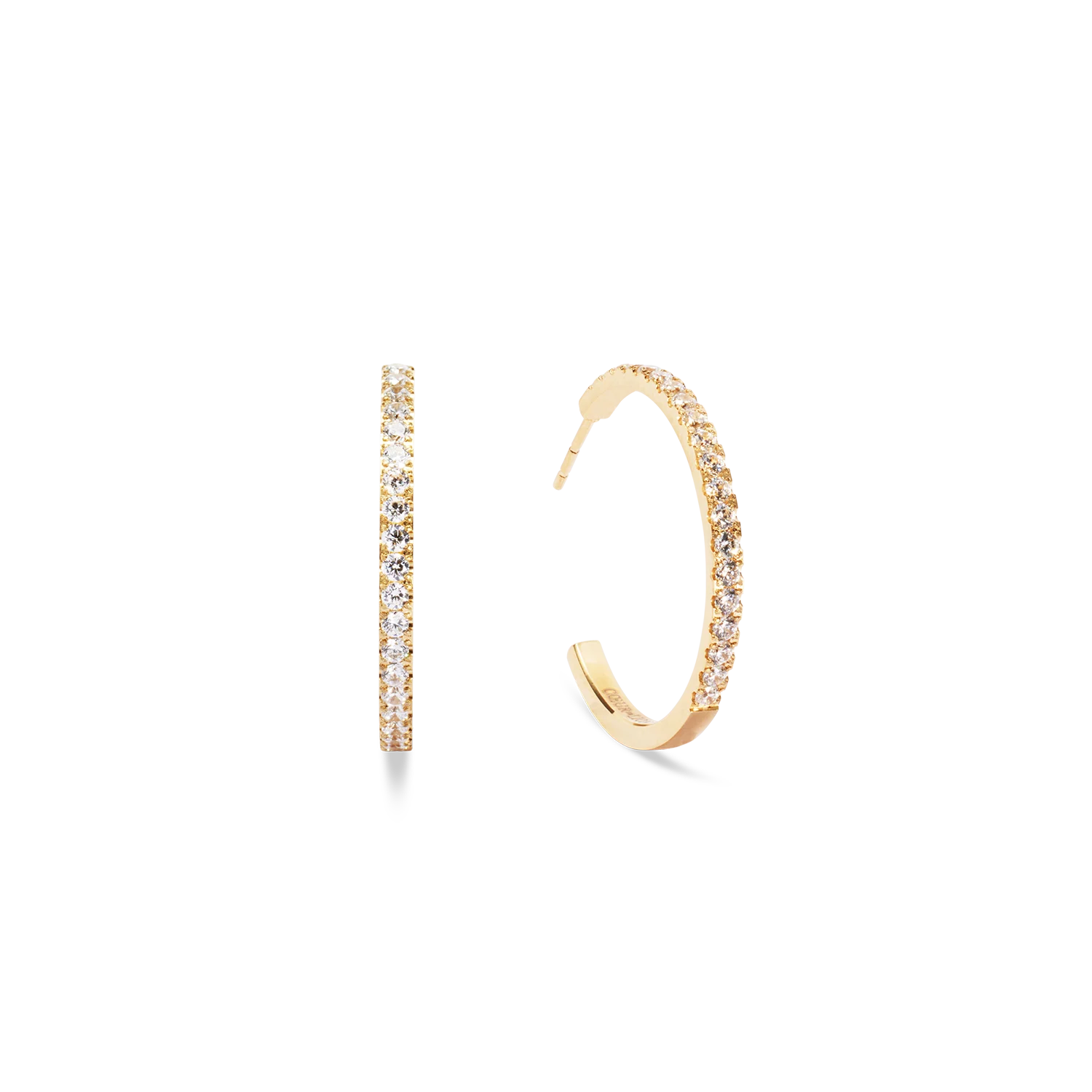 Eternal Love Hoop Earrings | Gold