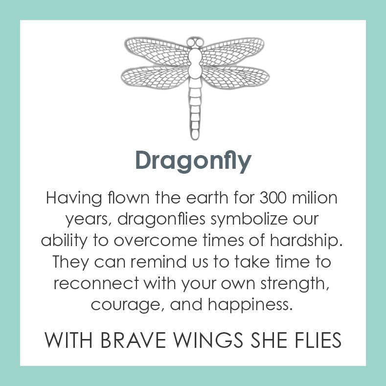 Lola Dragonfly Pendant | Silver