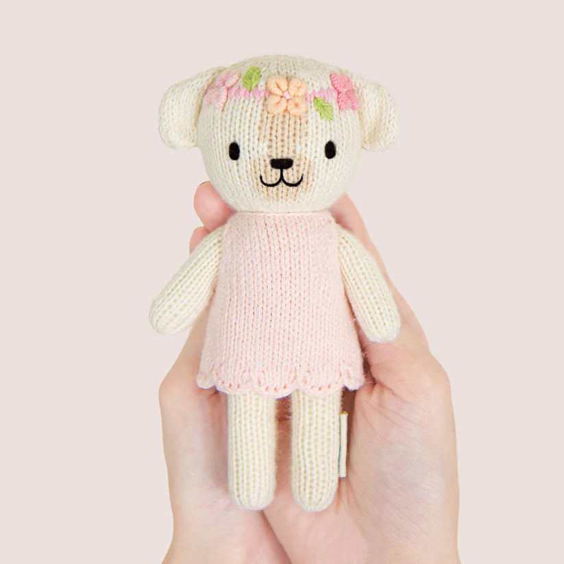 Tiny Charlotte the Dog Hand-Knit Doll