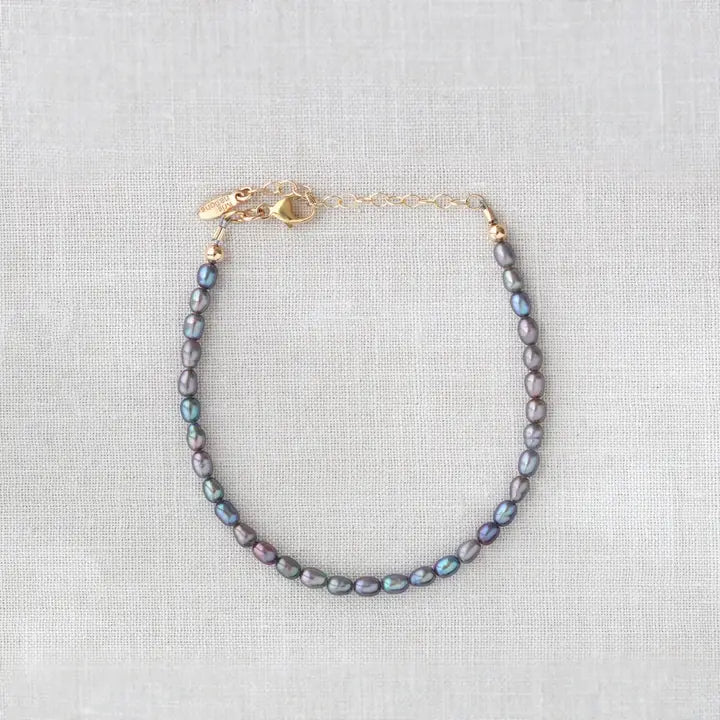 Peacock Pearl Beaded Bracelet