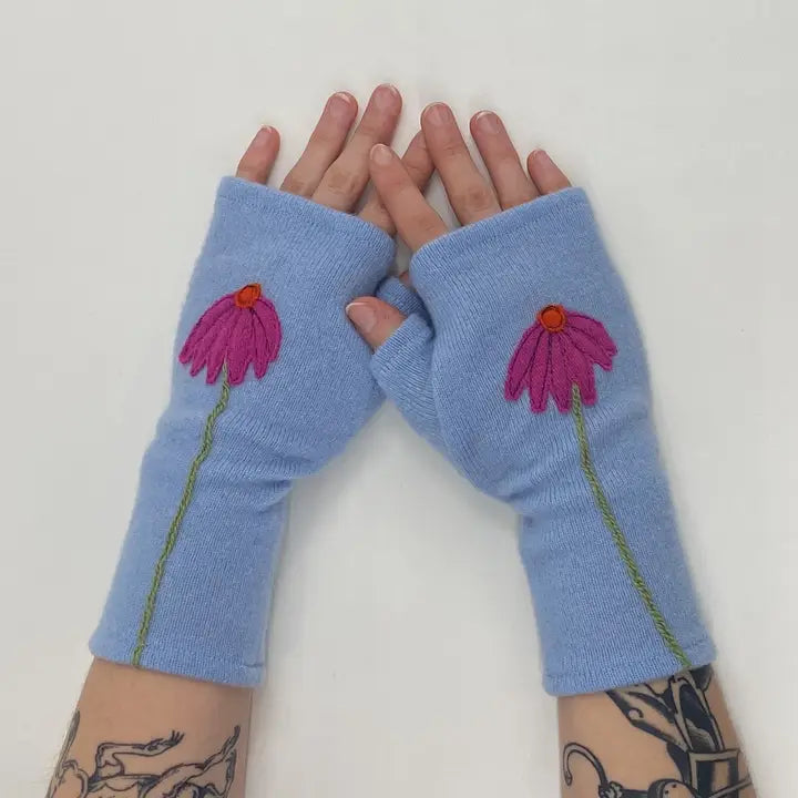 Fingerless Cashmere Gloves | Coneflower