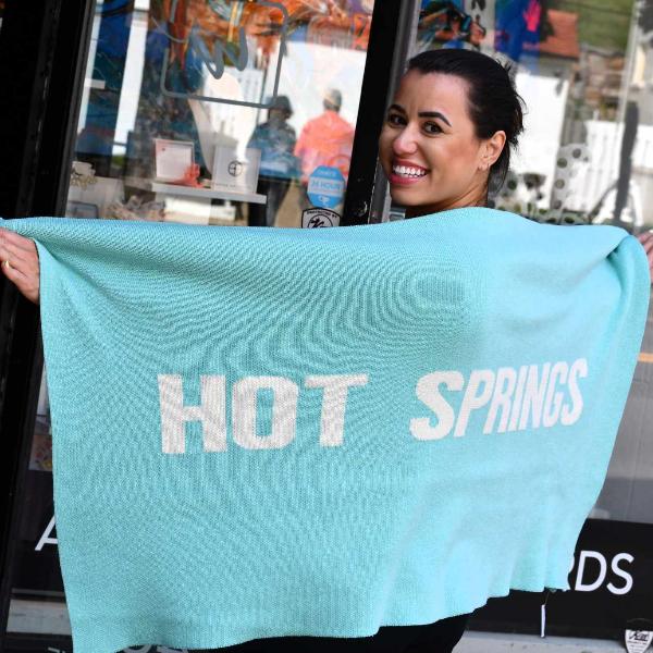 Hot Springs Solid Knit Throw, Scarf or Blanket