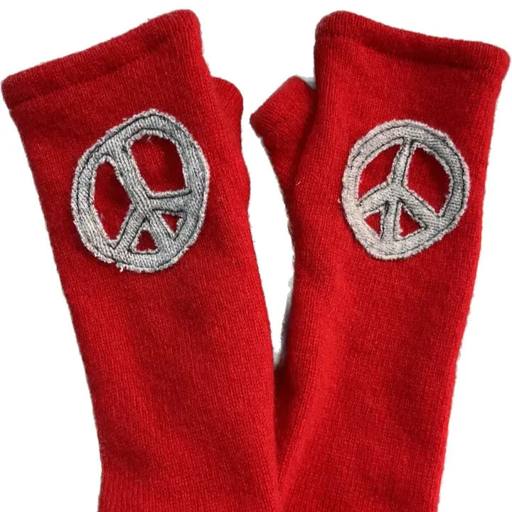 Fingerless Cashmere Gloves | Peace