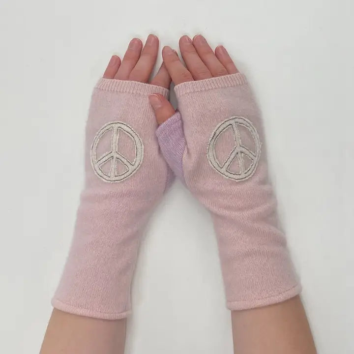 Fingerless Cashmere Gloves | Peace