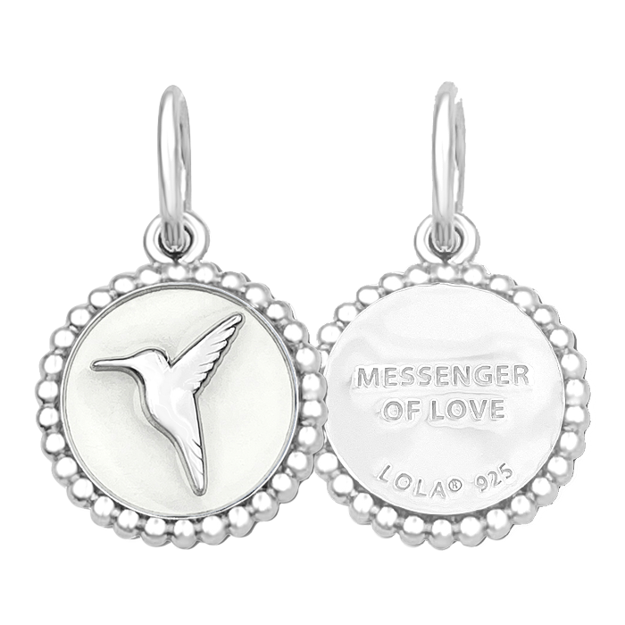 Lola Small Pendant | Silver Hummingbird