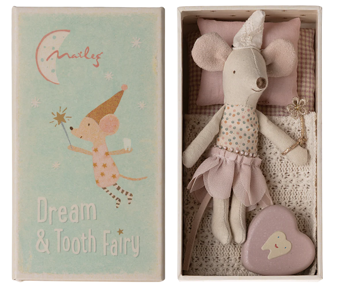 Tooth Fairy Mouse in Matchbox