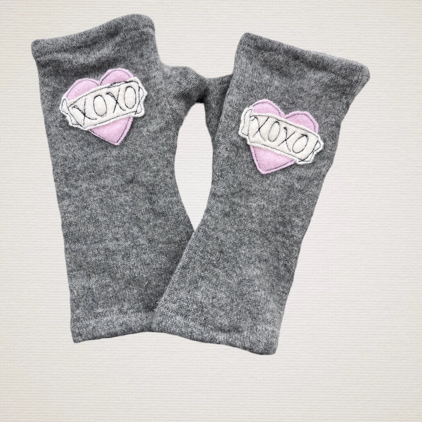 Fingerless Cashmere Gloves | Tattoo Heart Xoxo