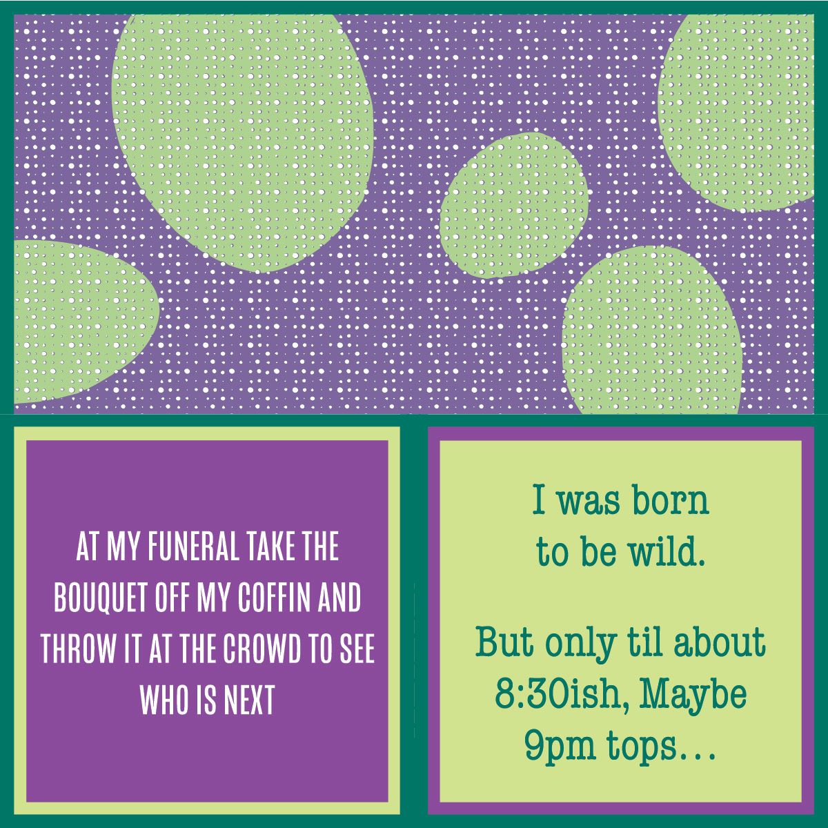 Double-Sided Cocktail Napkin