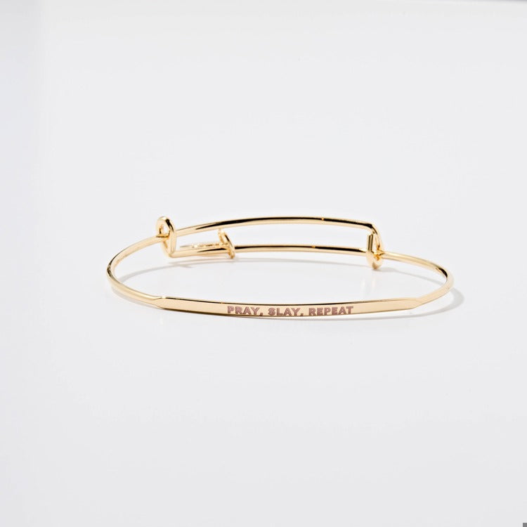 Pray, Slay, Repeat Bangle | Posy