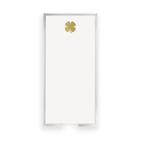 Gold Foil Clover Notepad | Buck