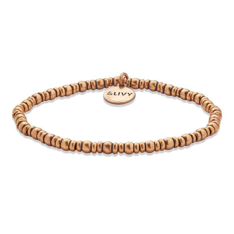 Let’s Groove Rondelle Beaded Stretch Bracelet