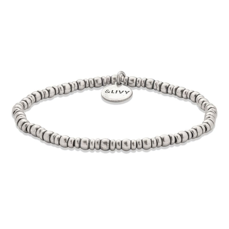 Let’s Groove Rondelle Beaded Stretch Bracelet