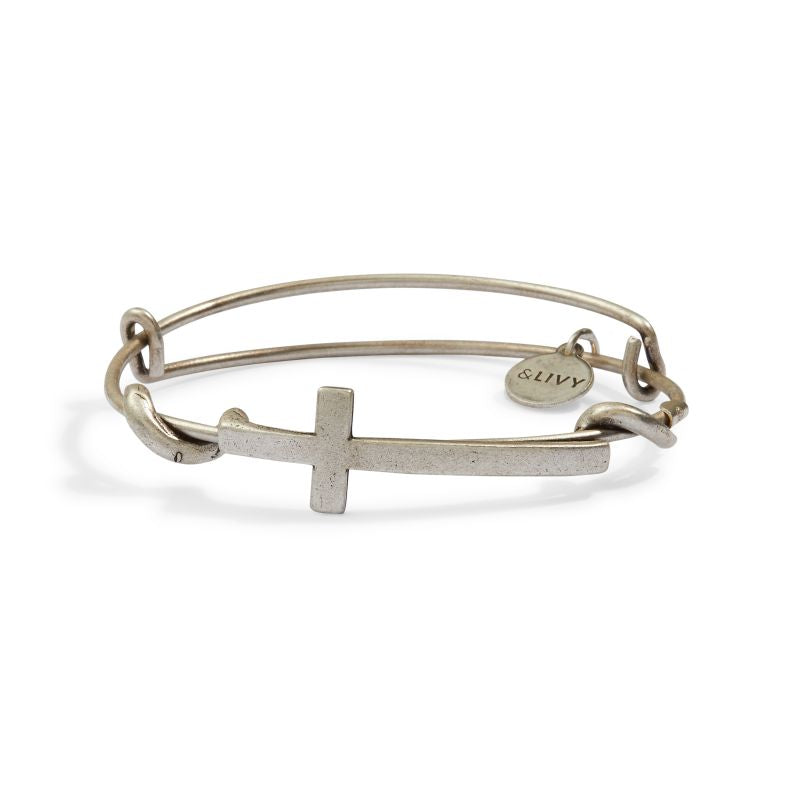 Symbol Wrap Cross Bracelet