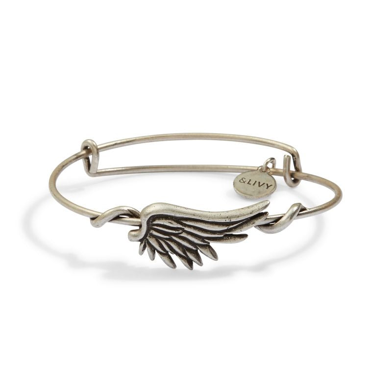 Symbol Wrap Angel Wing Bracelet