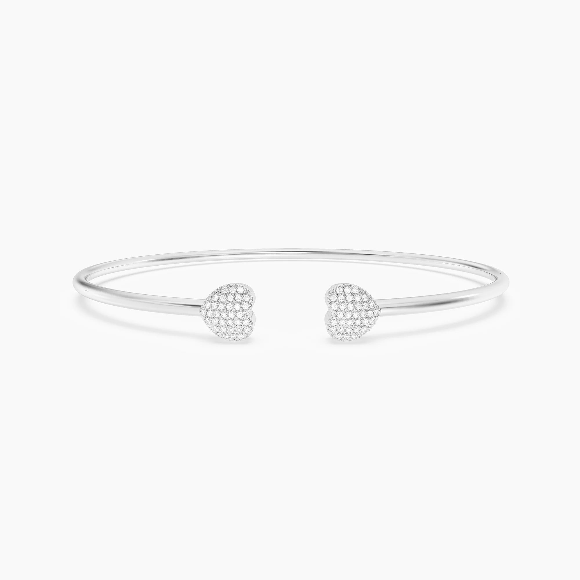 Twin Hearts Cuff Bracelet