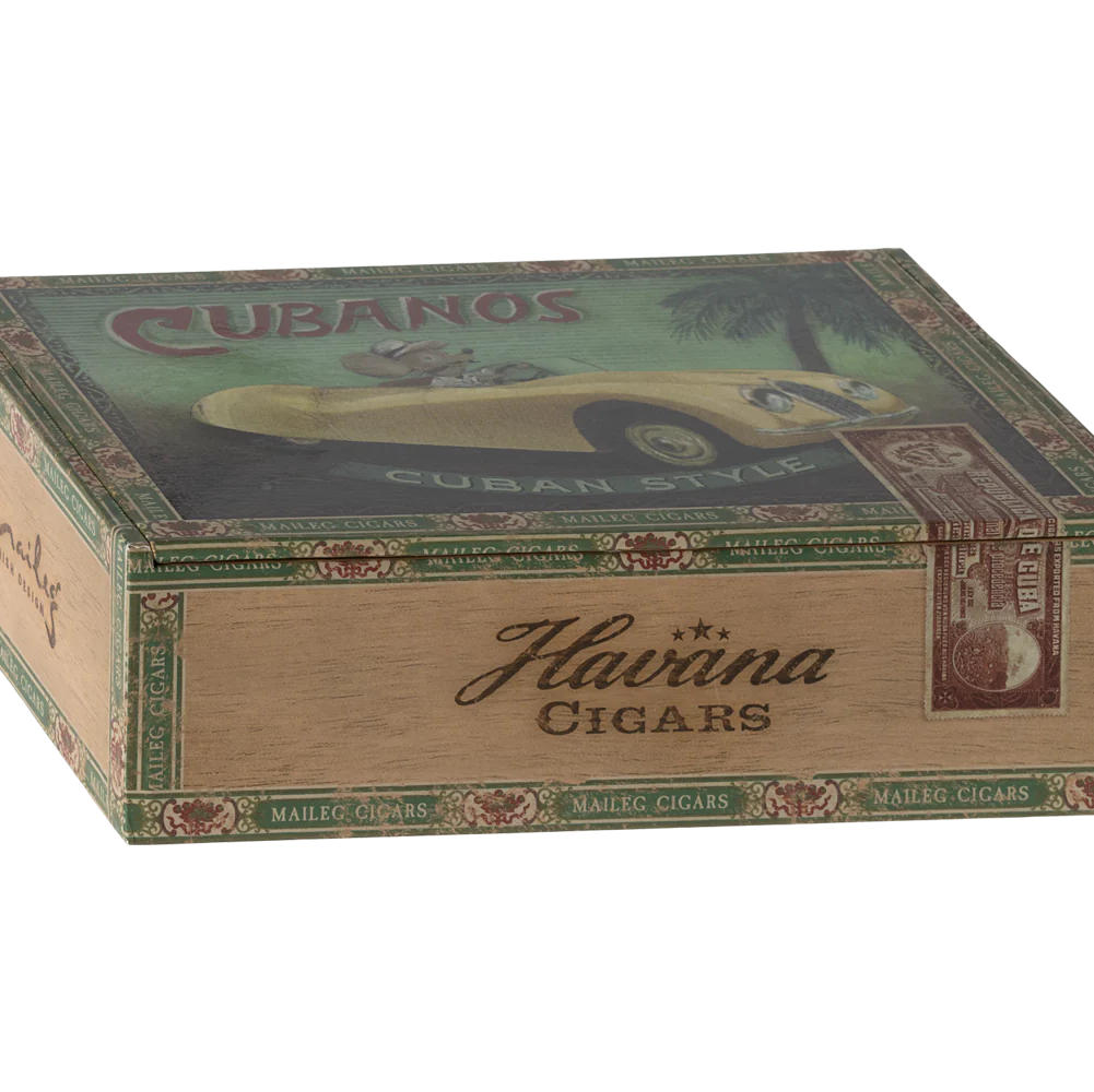 Grandma & Grandpa Mice in Cigar Box