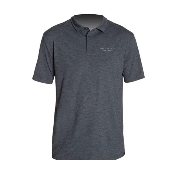 Hot Springs Premium Performance Polo | Light Grey Thread