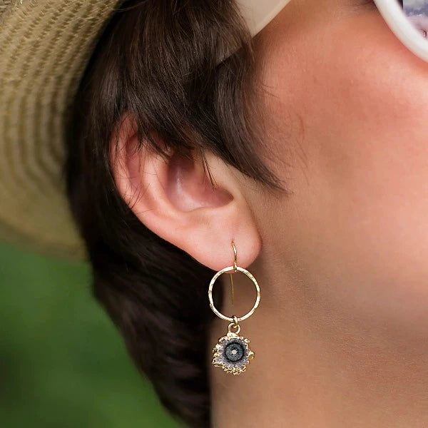 Petite Stalactite Hoop Earrings