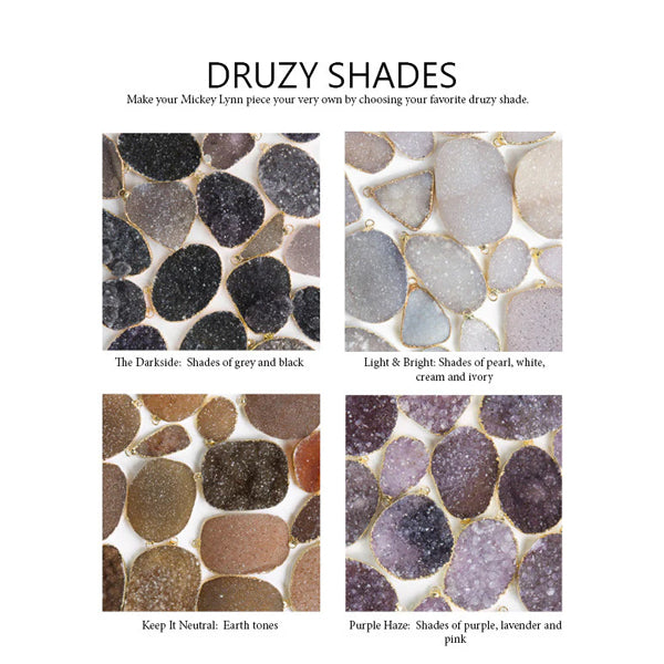 Round Druzy Earrings