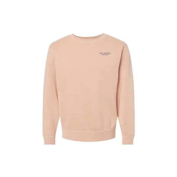 Hot Springs Embroidered Crew Sweatshirt | Navy Thread