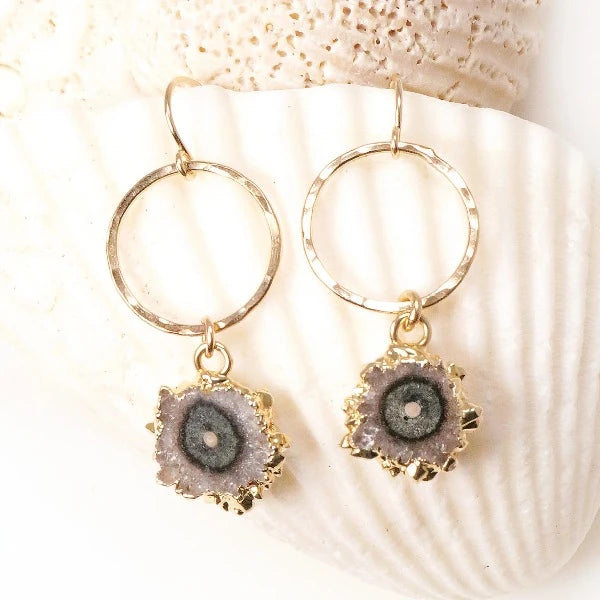 Petite Stalactite Hoop Earrings