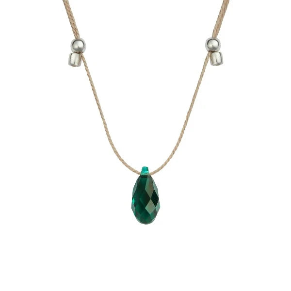 Light Prism Crystal Necklace Slider | Hyevibe