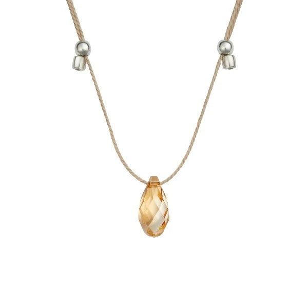 Light Prism Crystal Necklace Slider | Hyevibe