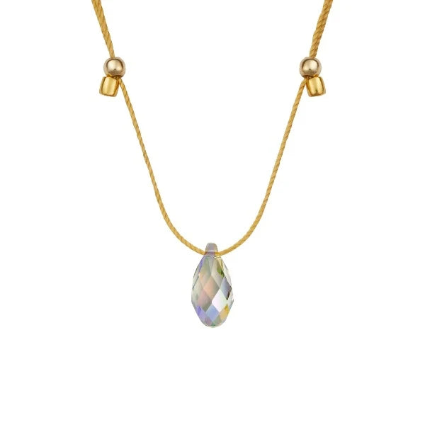 Light Prism Crystal Necklace Slider | Hyevibe