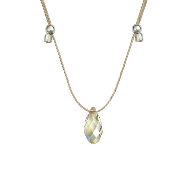 Light Prism Crystal Necklace Slider | Hyevibe