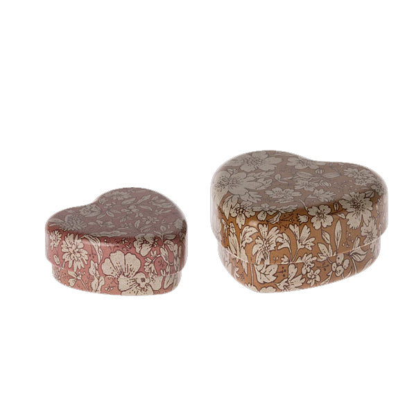 Heather Blossom Metal Heart Box