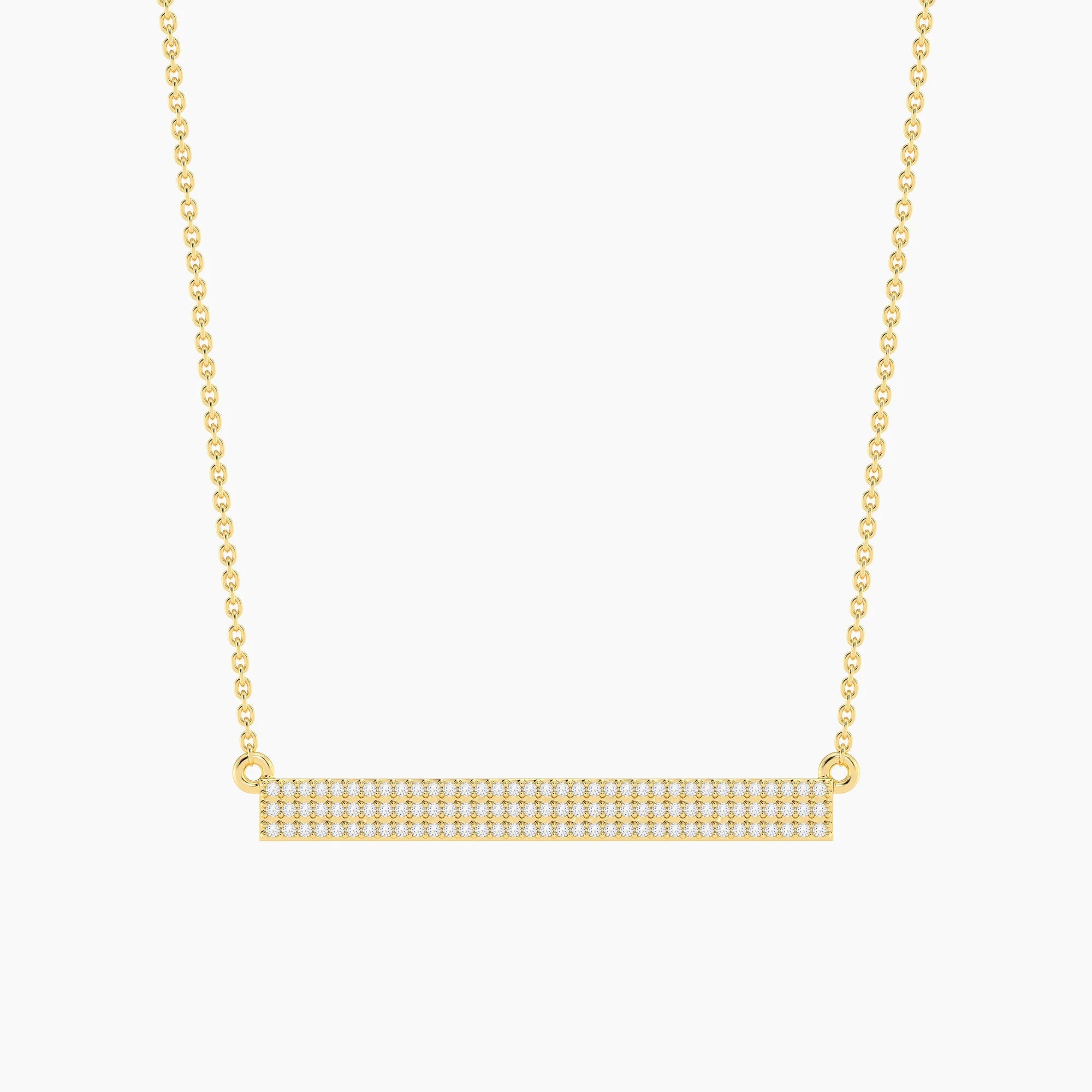 Tell Me Straight Pendant Necklace