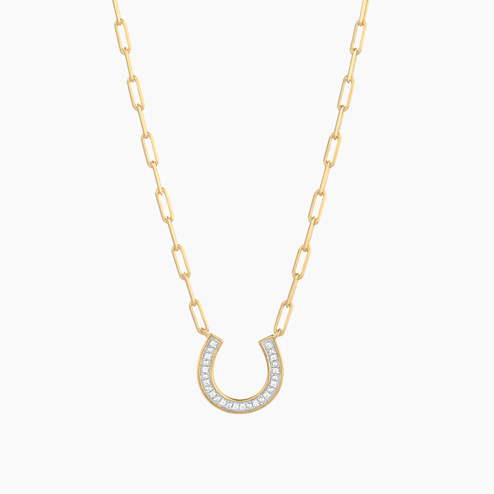 Lucky Horseshoe Pendant Necklace