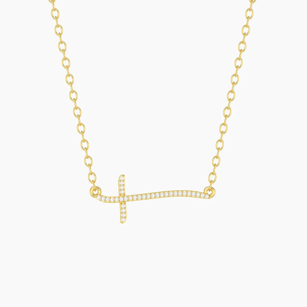Criss Cross Pendant Necklace