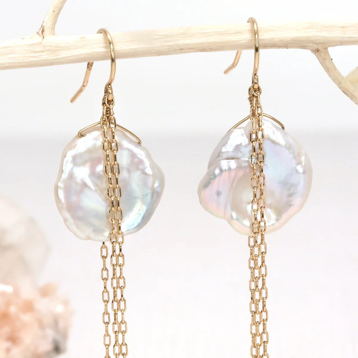 Pearl Spark Earrings