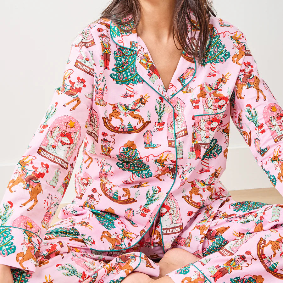 Long PJ Set | Cowboy Christmas