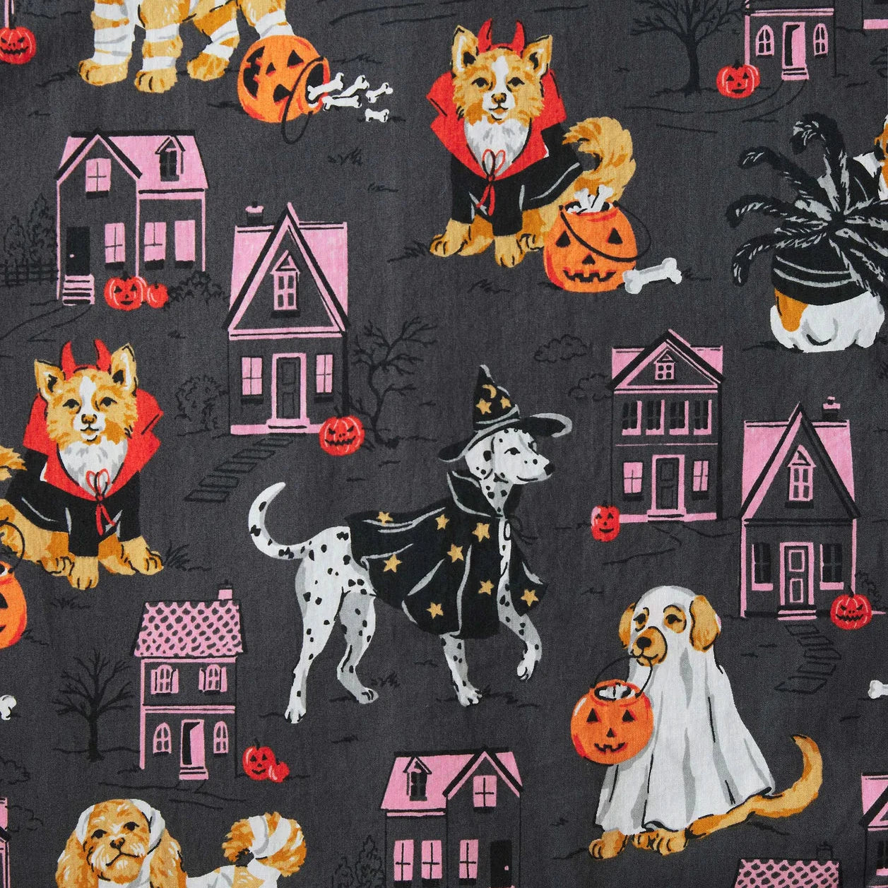 Long Sleeve Top & Shorts Pajama Set | Howloween Night