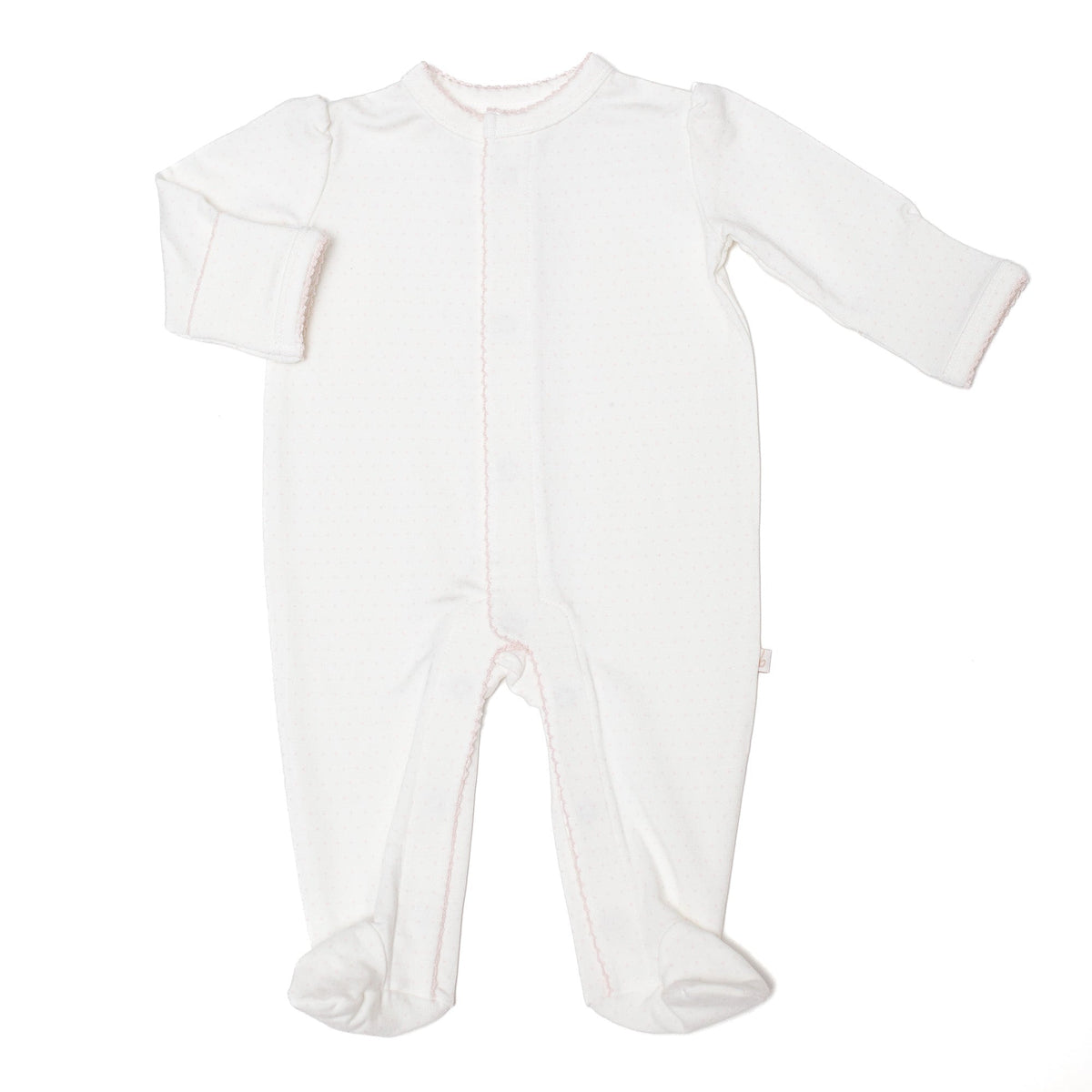 Princess Sleeve Snap Romper | Pink Dots