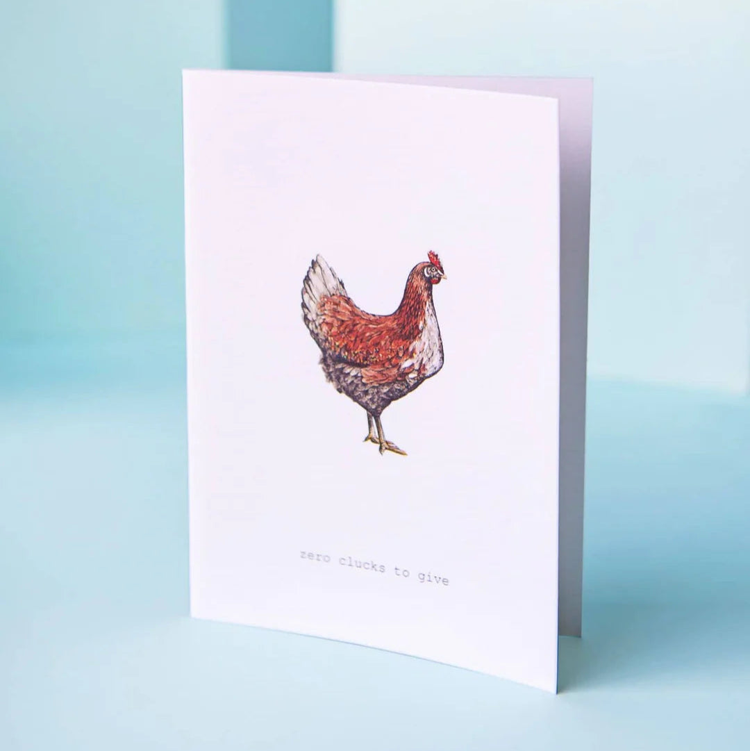 Zero Clucks to Give Greeting Card