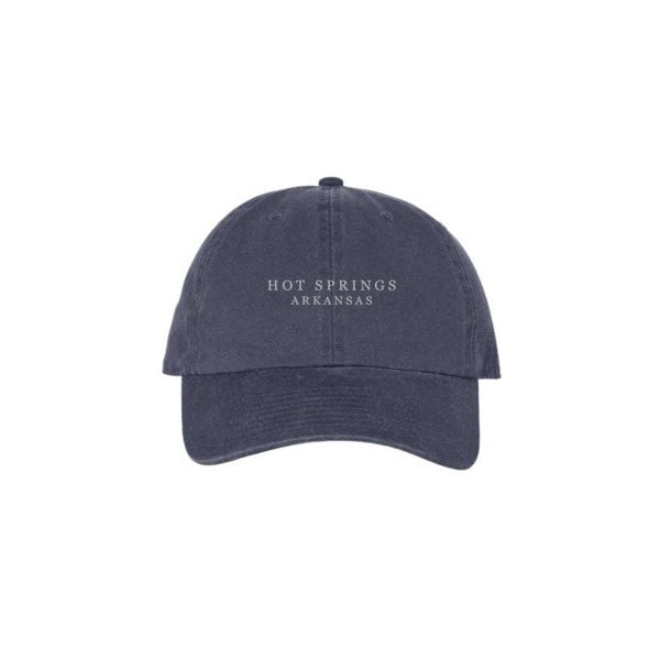 Hot Springs Arkansas Cap | Light Grey Thread