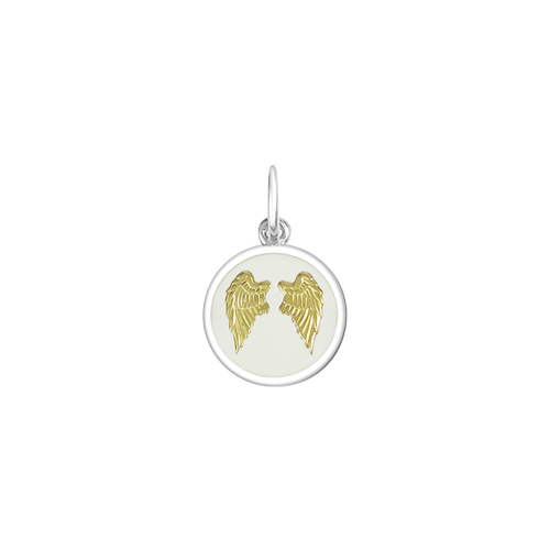Lola Angel Wings Heart Pendant | Gold