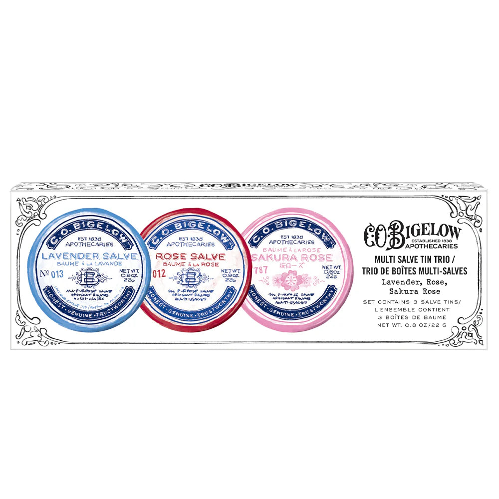 C.O. Bigelow Assorted Salve Tin Trio