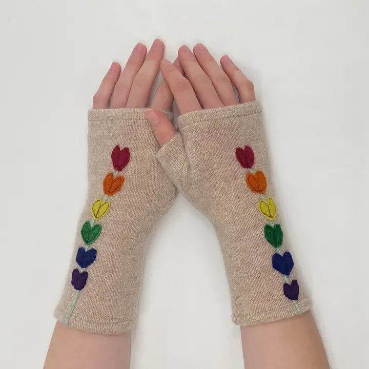 Fingerless Cashmere Gloves | Lupine