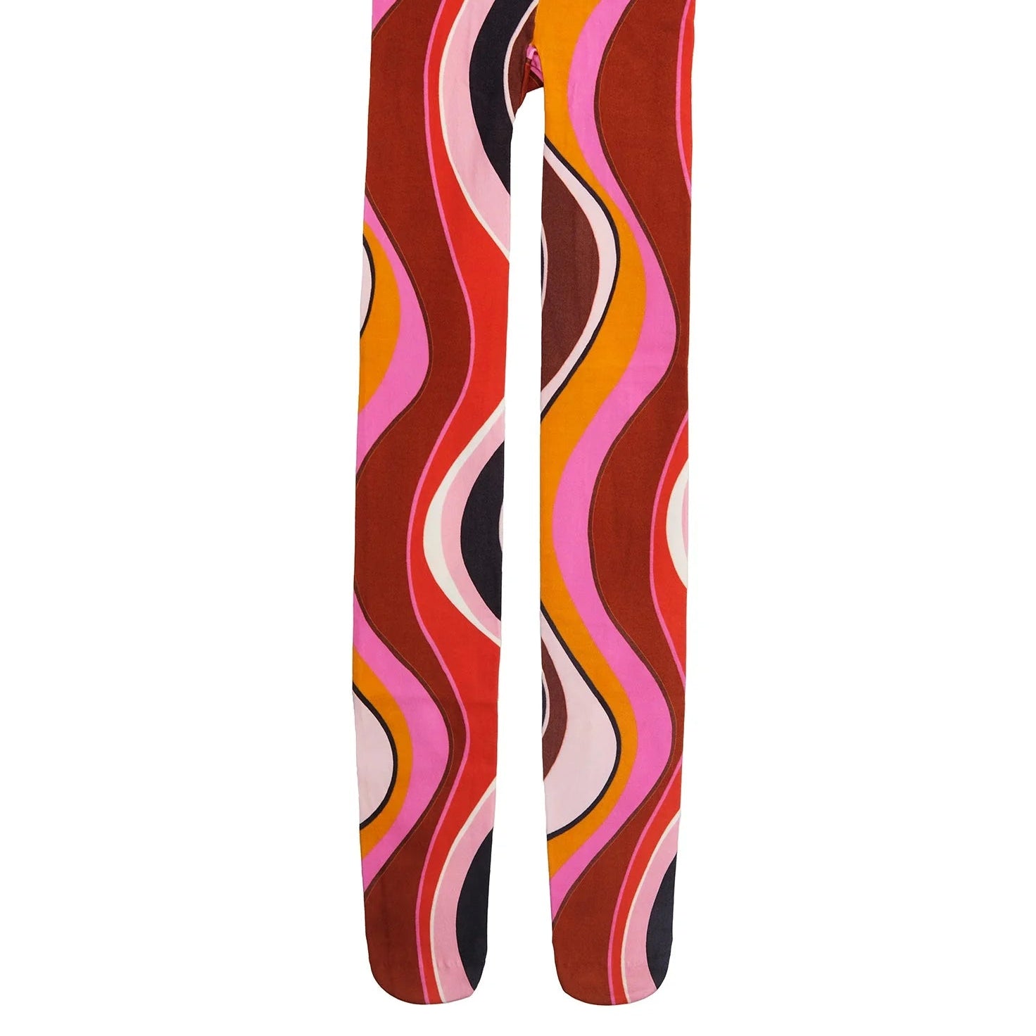 Coco Tights | Burgundy Wave