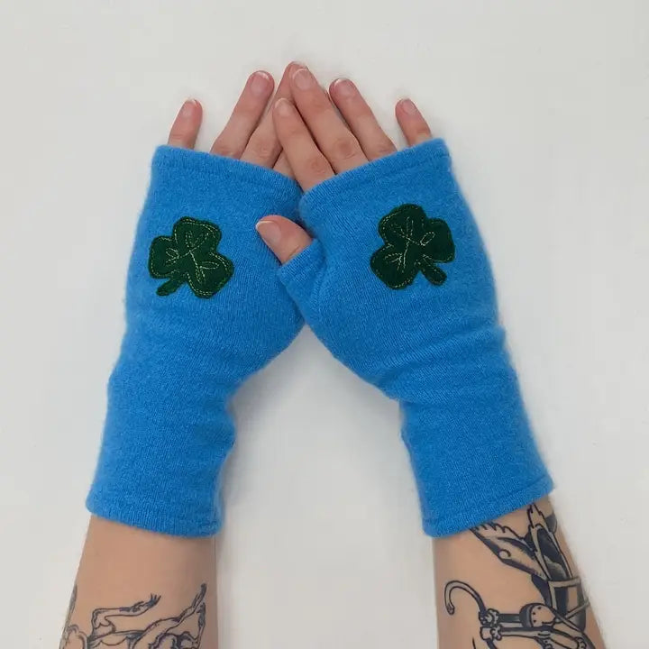 Fingerless Cashmere Gloves | Shamrock