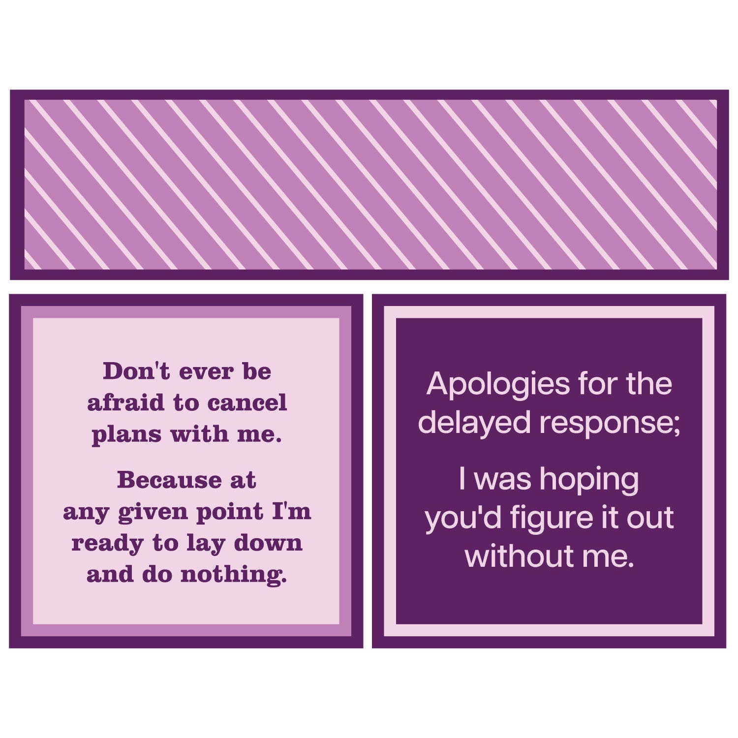 Double-Sided Cocktail Napkin