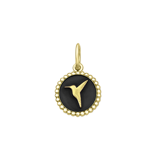 Lola Small Pendant | Gold Hummingbird
