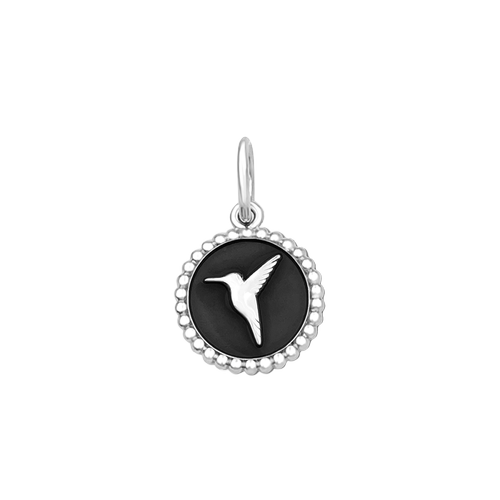 Lola Small Pendant | Silver Hummingbird