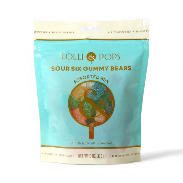 Sour Six Gummy Bears Bag
