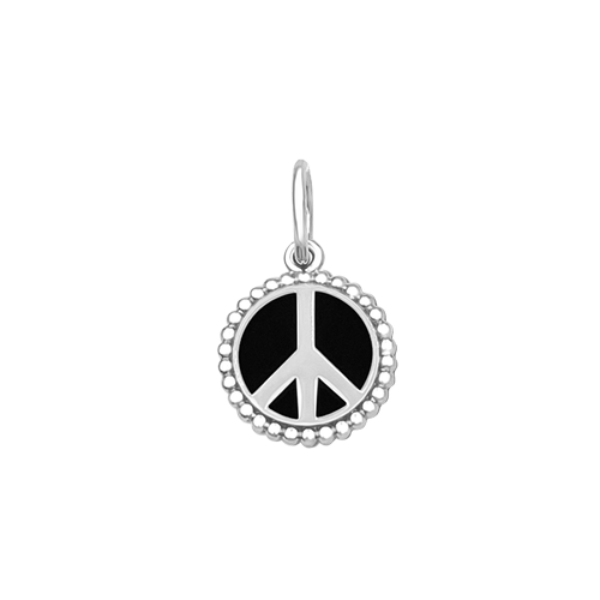 Lola Peace Sign Pendant | Silver